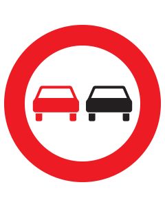 Adco Vorschriftszeichen Nr. 276 Überholverbot für Kraftfahrzeuge aller Art