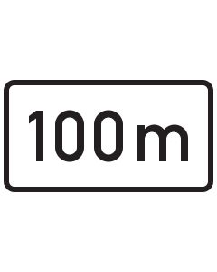 Adco Zusatzzeichen Nr. 1004-30 nach 100 m
