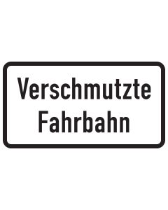 Adco Zusatzzeichen Nr. 1007-35 verschmutzte Fahrbahn